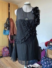 Size 12 Fun Black Party Dress