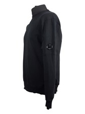 C.P. Company Jumper L Black Authentic Pullover Cotton Casual Plain Men's Luxury