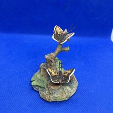 Border Fine Arts Small Copper Butterflies With Acorn Signed Ayres