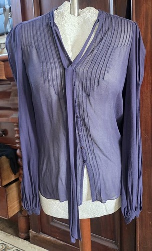 Whistles blue silk chiffon tie - blue,