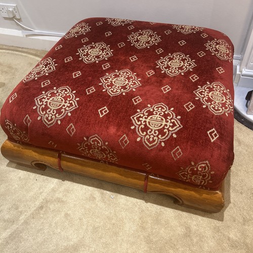 Wood base footstool - footstool, as