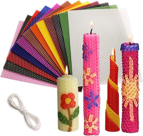 Beeswax candle making kit for - beeswax,