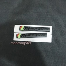 2x Glossy Small Black R-SPORT