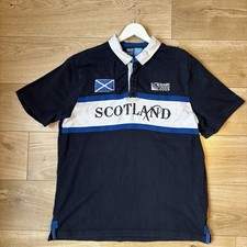 Scotland Rugby World Cup 2015 Mens XXL Blue White 2 XL Short Sleeved Rugby Shirt
