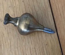 Vintage Brass & Steel 155gPlumb Bob Tool Old Tool (J3)