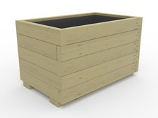 WoodyBloom1 wooden planter