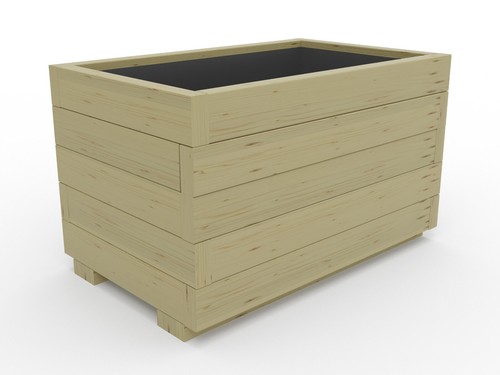 Wooden garden planter - garden,