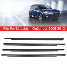 4x Car Window Weatherstrip Seal Belt Moulding For Mitsubishi Outlander 06-12 SQ