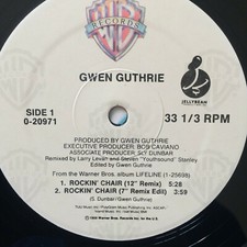 Gwen Guthrie  ‎–  Rockin' Chair   1988 US Vinyl 12"  0-20971    Mint    UNPLAYED
