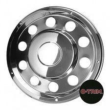 2 x 22.5" Leyland DAF Rear wheel trims hub caps covers stainless steel