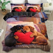 Dog Puppy Love Duvet Quilt
