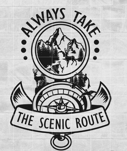 Large compass decals - 1,