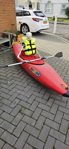 Red pyranha kayak used but - kayak,