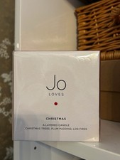 New Jo Loves Christmas A Layered Candle LARGE 250g Scented Malone
