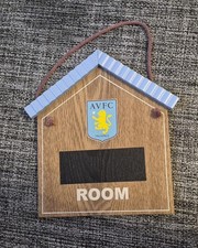 Aston Villa Bedroom Name Sign