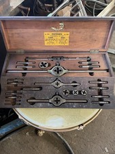 Whitworth Vintage Taps Dies Set Original Wooden Box