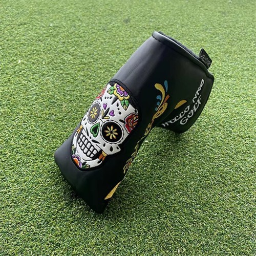 Black golf putter cover - cover, blade