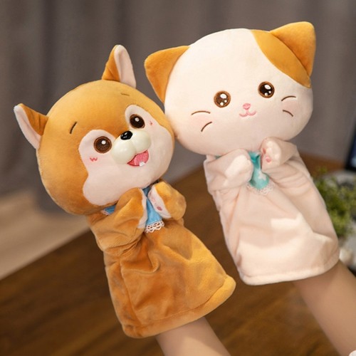 Plush hand puppet animal - hand,