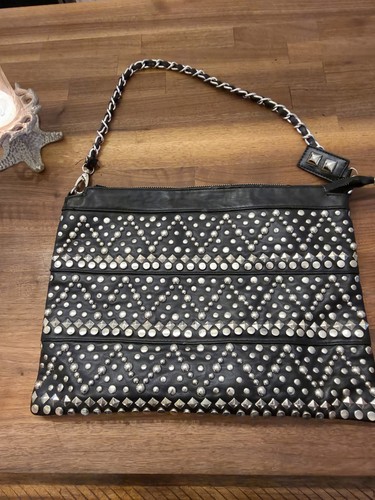 Nicole lee black studded chain - black,