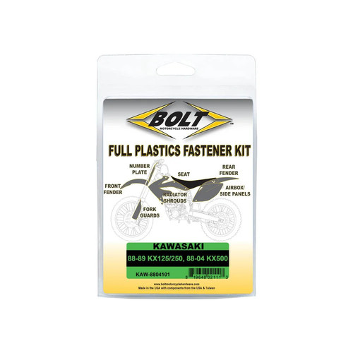Bolt plastic fastener kit - bolt,