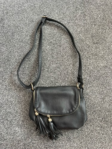 Small black handbag - black,