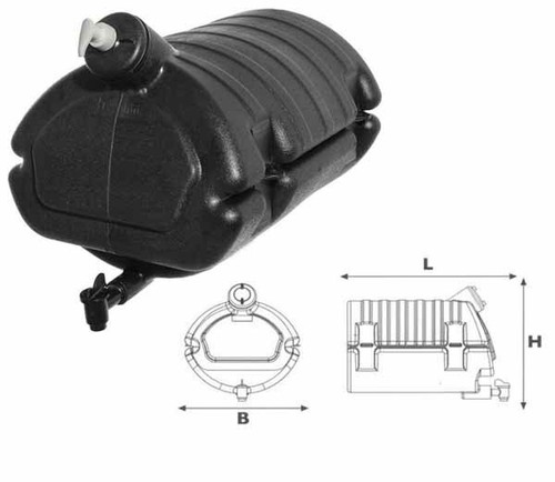Lokhen 30l black mobile - black, water