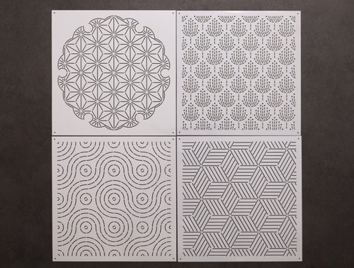 Sashiko stencils embroidery - sashiko,