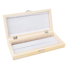 Microscope Slides Storage Box Wooden Slide Storage Box with Numbered Slots