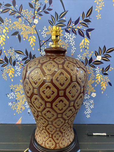Red table lamp with - red, delicate