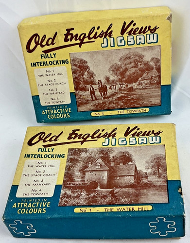 Old english views jigsaw - old,