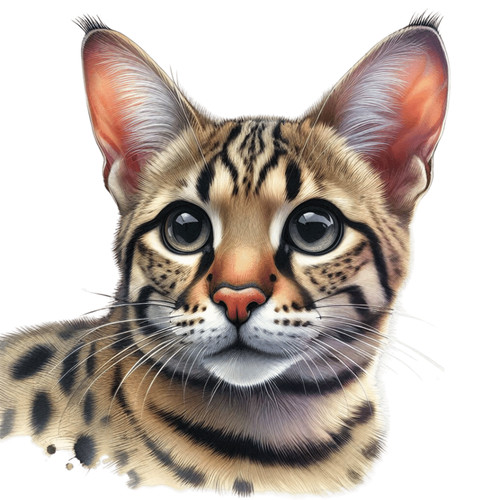 Brown bengal kitten vinyl - bengal,