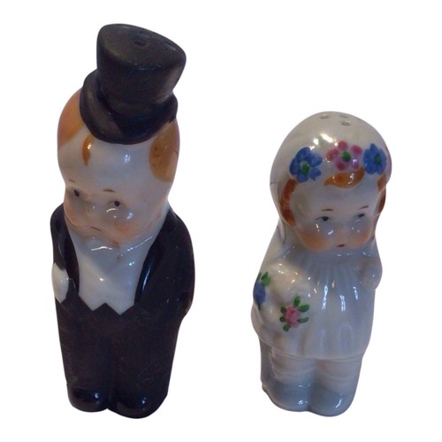 Vintage ceramic bride and - ceramic,