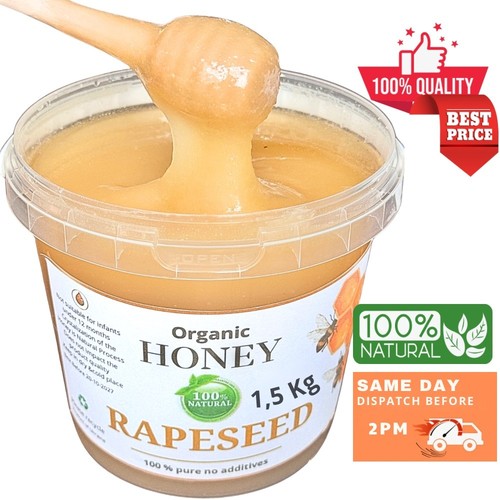 Natural rapeseed honey - 1.5,