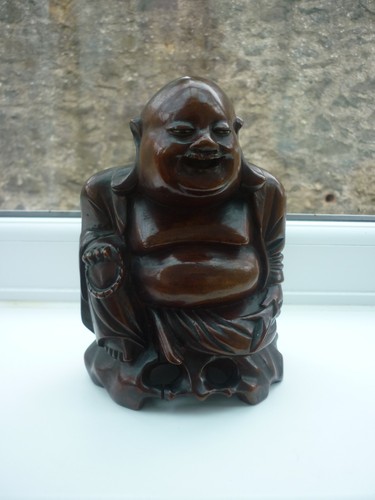 Carved wooden buddha great - carved,