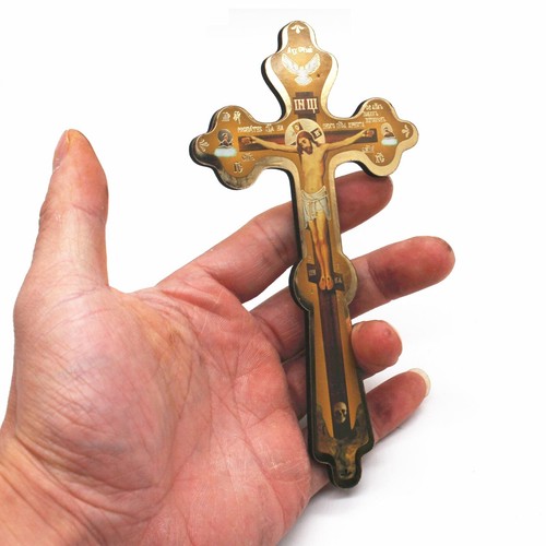 Orthodox wooden hand cross - orthodox,