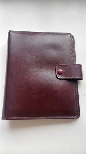 Vintage leather organiser - a5,