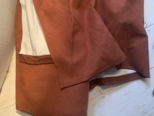 3 Metres Faux Suede Fabric Dark Orange Dressmaking Crafts Roll End X150cm