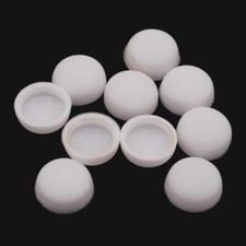 100 X White You.S License Plate Caps Screw Head Ø 10 Mm For Car Truck Motorcycle