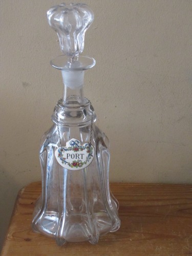 Vintage glass decanter - , 13