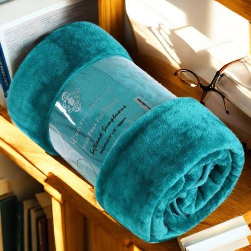 Faux fur mink large - large, throw