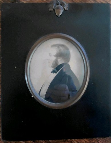 Antique miniature portrait - portrait, of