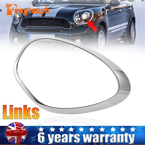 Front left headlamp ring chrom - headlamp,