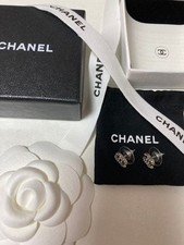 Chanel Silver CC Earrings