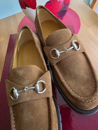 Gucci men brown suede - men’s,