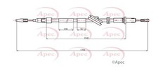 APEC Rear Right Brake Cable