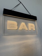 BAR sign /  light up Sign –Home Bar Plaque – Man Cave -garage - restaurant