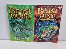 Beast Quest Adam Blade Sepron Issrulla Collector Cards 2 x Book Bundle #2 #69