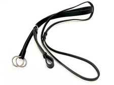 New Leather Running Martingale Stainless Steel Black BIG XFULL FULL COB PONY