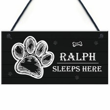 Personalised Dog Sign SLEEPS