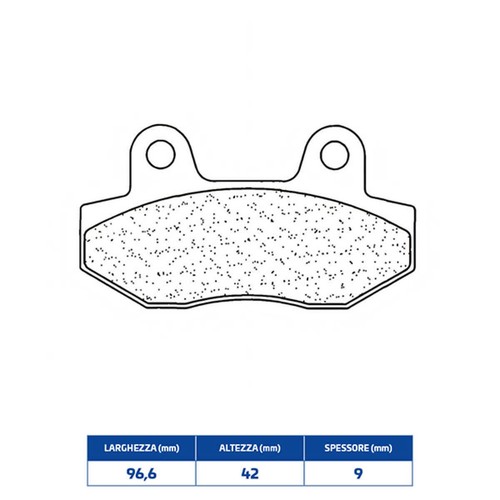 Sintered brake pads italjet - sintered,